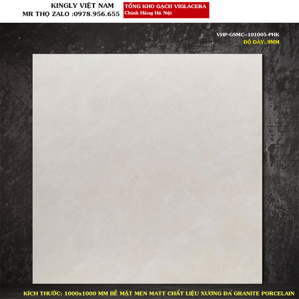 Gạch lát nền Viglacera 1mx1m VHP-GSMC101005 Loại A1